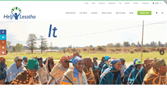 Desktop Screenshot of helplesotho.org